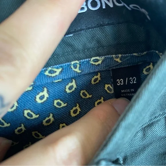 Bonobos Dark Green Men's Slim Pants sz 33/32 - Picture 4 of 7